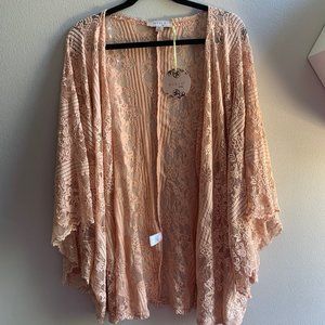 NWT - Cream Lace Shall/Coverup